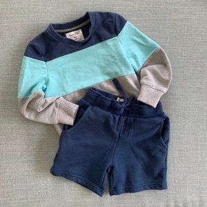 Toddler Boy Sovereign Code Sweatshirt Short Set 2T